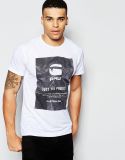 Men Fashion Cheapest Polyester T-Shirt with Printed Logo