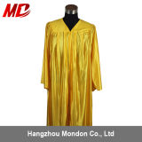 High School Graduation Gown Adult Shiny Bright Gold