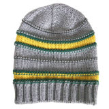Slouch Knitted Hat with Custom Design NTD1108