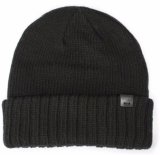 Custom Black Knitted Acrylic Winter Beanie Hat
