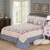 Customized Prewashed Durable Comfy Bedding Quilted 1-Piece Bedspread Coverlet Set for 31