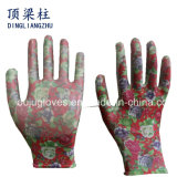 13 Gauge Polyester Garden Work Gloves with Nitrile Coated