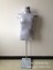 Half-Body Plastic Male White Tailor Form Mannequin Dress Dummy