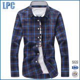 Wholesale Men Causal Plaid Shirts with Long Sleeve