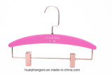 Sumptuous Purple Clothes Plastic Hanger with Clips for Women Girls