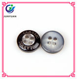 Black Lettering 4holes Protection Resin Button for Shirt