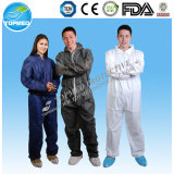 Disposable Nonwoven PP+PE / SMS / PP Mf Protective Coverall