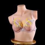 Real Skin Hand Feel Silicone Female Bust Mannequin (GSSLM-007)