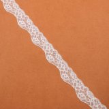 3.5cm Elegant Embroidered Lace African Fabric Lace Trim Embroidered Tulle Elastic Lace