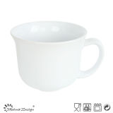 16oz Soup Mug Solid White Glaze Design