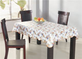 Popular Promotional PVC Printed Tablecloth with Backing