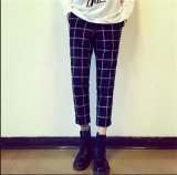 European and American Classic Casual Pants! Cone Large Lattice Small Harem Trousers