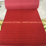High Quality Fireproofing Polyester Nonwoven Jacquard Red Tuft Needle Carpet