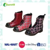 Children's Boots with PU Upper and Strap Decoration