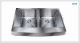 Handmade Double Bowl Apron Stainless Steel Sinks (AC2003)
