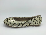 Snake Pattern PU for Women Winter Ballet Shoes