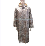 Waterproof Long Raincoat in Desert Digital Camouflage
