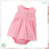 Stripe Printing Baby Clothes Sleeveless Infant Dress