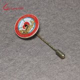 Custom Enamel Logo Gold Metal Long Needle Lapel Pins