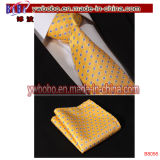 Brown Polka DOT Silk Slim Narrow Men Handkerchief Necktie (B8055)