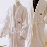 Hotel Bathrobe 100% Cotton Cut Pile with Embroidery Logo