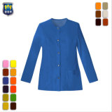 Blue Women's Buttons Front Medical Designs Doctor Lab Coat