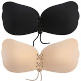 Reusable Silicone Push up Invisible Strapless Bras with Drawstring
