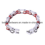 Stainless Steel Rhinestone Bicycle Chain Bracelet for Women