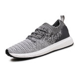 China Factory Breathable Lightweight Flyknit Sneakers Shoes Men Sport Running