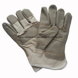 Light Color Furniture Leather Safety Hand Glove with Competitive Price