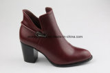 New Casual Lady Ankle Boots High Heel Leather Shoes