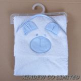 Baby Cotton Terry Hooded Towel, Embroidered.