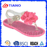 2016 Fashion Girl's Jelly Sandal with Flower (TNK50024-1)