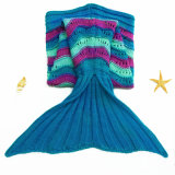 Warm Polar Fleece Fabric Kids Mermaid Tail Blanket