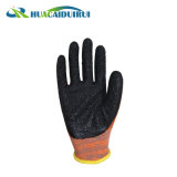 13 Gauge Polyester/Nylon Liner Latex Crinkle Coated Safety Gloves