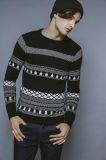 Fall&Winter Round Neck Patterened Knitting Men Sweater
