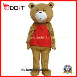 Red Apron Teddy Bear Animal Mascot Costumes for Promotional