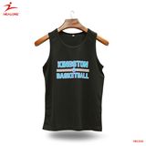 Healong Custom Blank Black Boy Men Basketball Vest