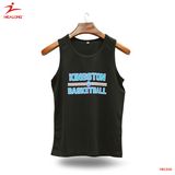 Healong Custom Blank Black Boy Men Basketball Vest