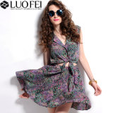 Women High Quality Casual Dress with Shirt Bodice