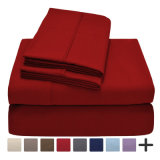 100% Luxury Soft Microfiber 4-Pieces Bed Sheet Bed Linen