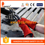 Ddsafety 2017 Red Cow Split Leather Glove Safety Glove Working Glove