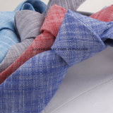 Fashion Plain Dyed Men's Linen Necktie Skinny Necktie Supplier