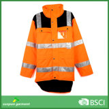 Reflective Safety Padded Jacket for Winter Outdoor Work