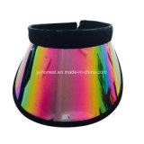 2017 Hot Sell Promotion Customized Colorful PVC Sun Visor/Cap/Hat