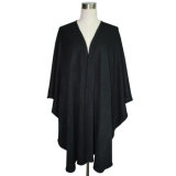 Women Fashion Black Acrylic Knitted Long Shawl (YKY4109-1)