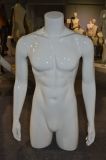 Glossy White Male Torso Mannequin in Guangzhou