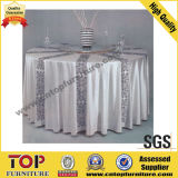 Classy White Polyester Banquet Table Cloth