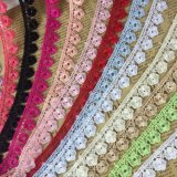 Colorful Water Soluble Lace Flower Embroidery Lace