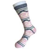 Half Cushion Cotton Fashion Logo Sport Pink Socks (JMCC08)